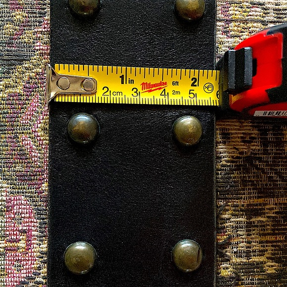 🖤 GAP Black leather studded belt - Picture 14 of 16